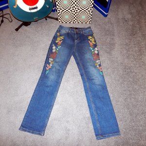 Boden Cavendish Girlfriend Embroidered Jeans US 4 UK 8